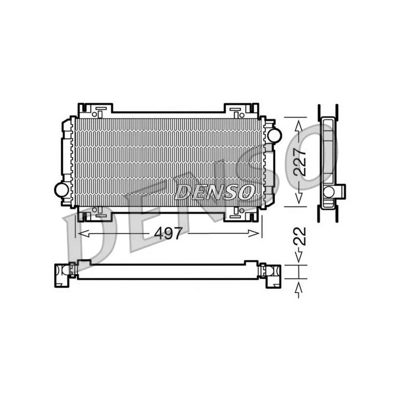 Radiateur, refroidissement du moteur DENSO DRM10032