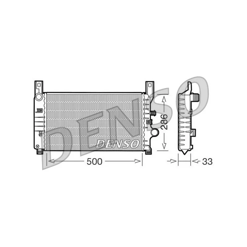 Radiateur, refroidissement du moteur DENSO DRM10034