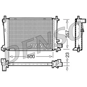 Radiateur, refroidissement du moteur DENSO DRM10038