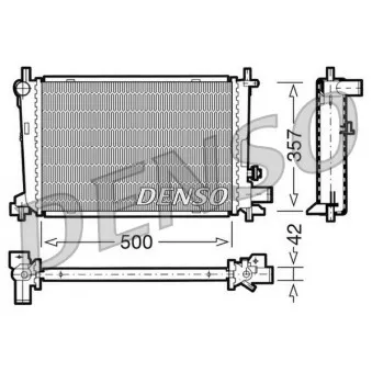 Radiateur, refroidissement du moteur DENSO DRM10040
