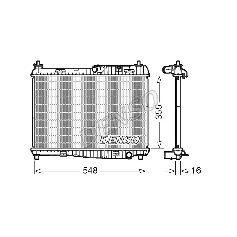 Radiateur, refroidissement du moteur DENSO DRM10043