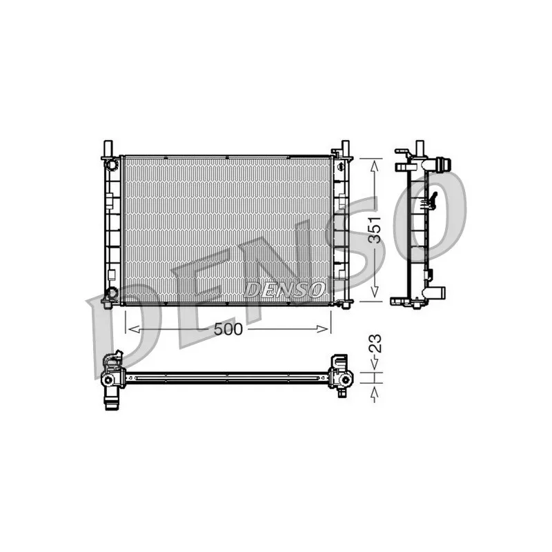 Radiateur, refroidissement du moteur DENSO DRM10046