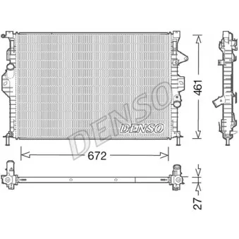Radiateur, refroidissement du moteur DENSO DRM10048