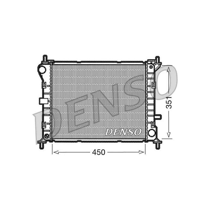 Radiateur, refroidissement du moteur DENSO DRM10050