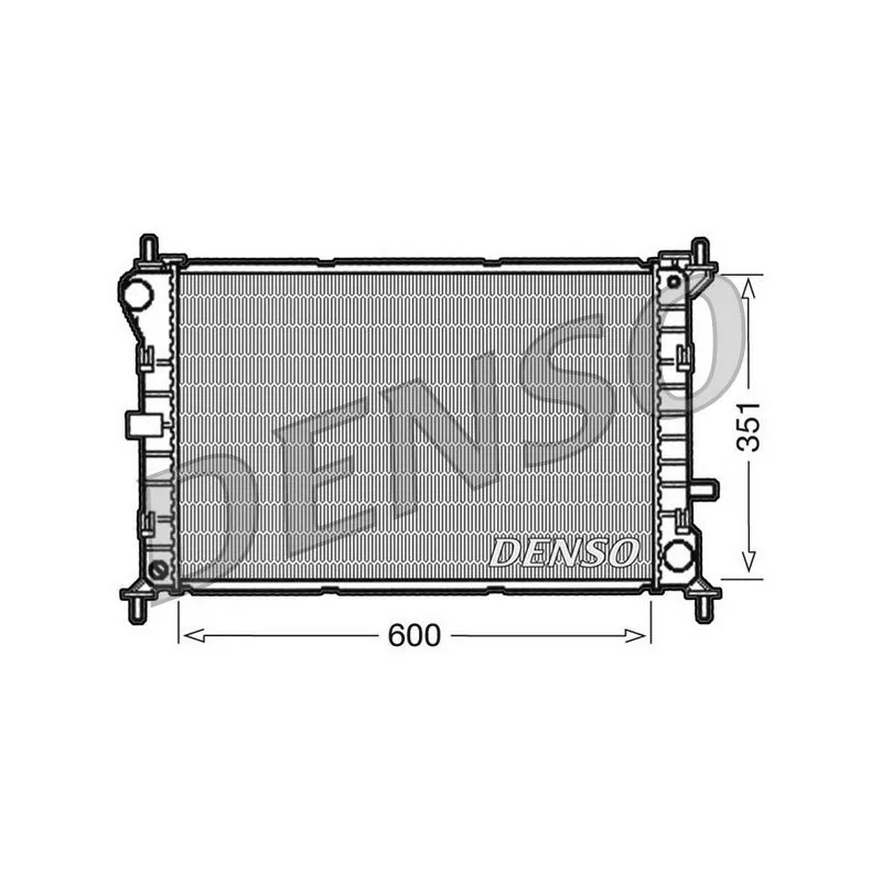Radiateur, refroidissement du moteur DENSO DRM10051