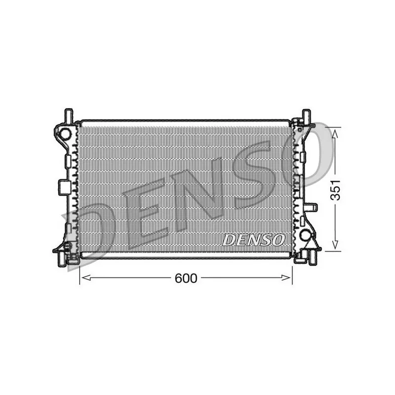 Radiateur, refroidissement du moteur DENSO DRM10052