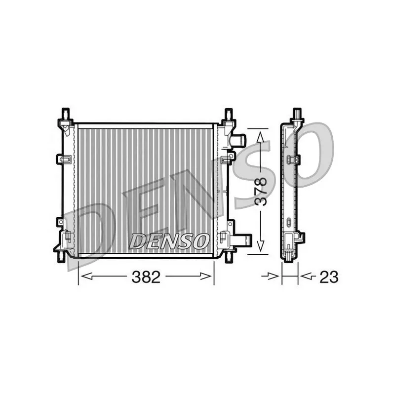 Radiateur, refroidissement du moteur DENSO DRM10060