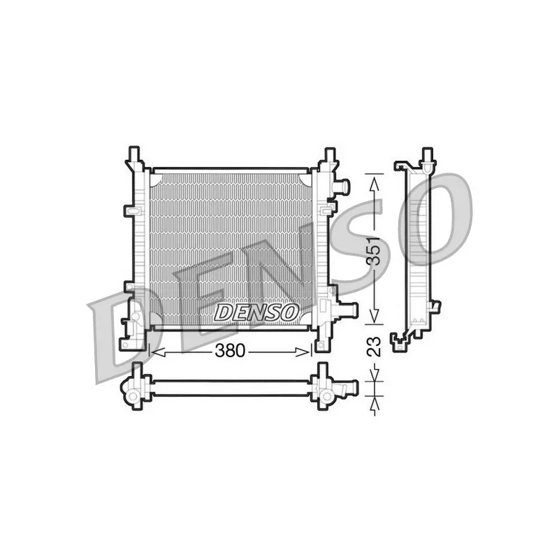 Radiateur, refroidissement du moteur DENSO DRM10061