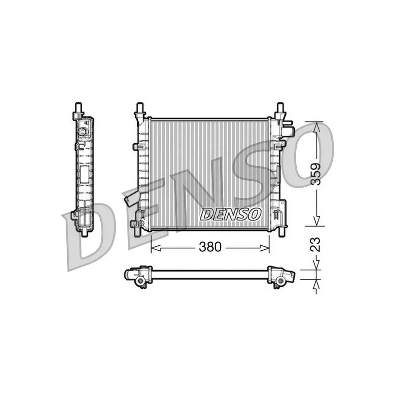 Radiateur, refroidissement du moteur DENSO DRM10062