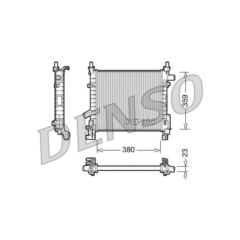 Radiateur, refroidissement du moteur DENSO DRM10063