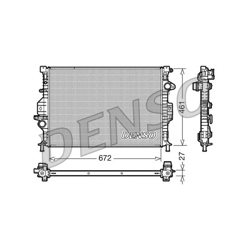 Radiateur, refroidissement du moteur DENSO DRM10069