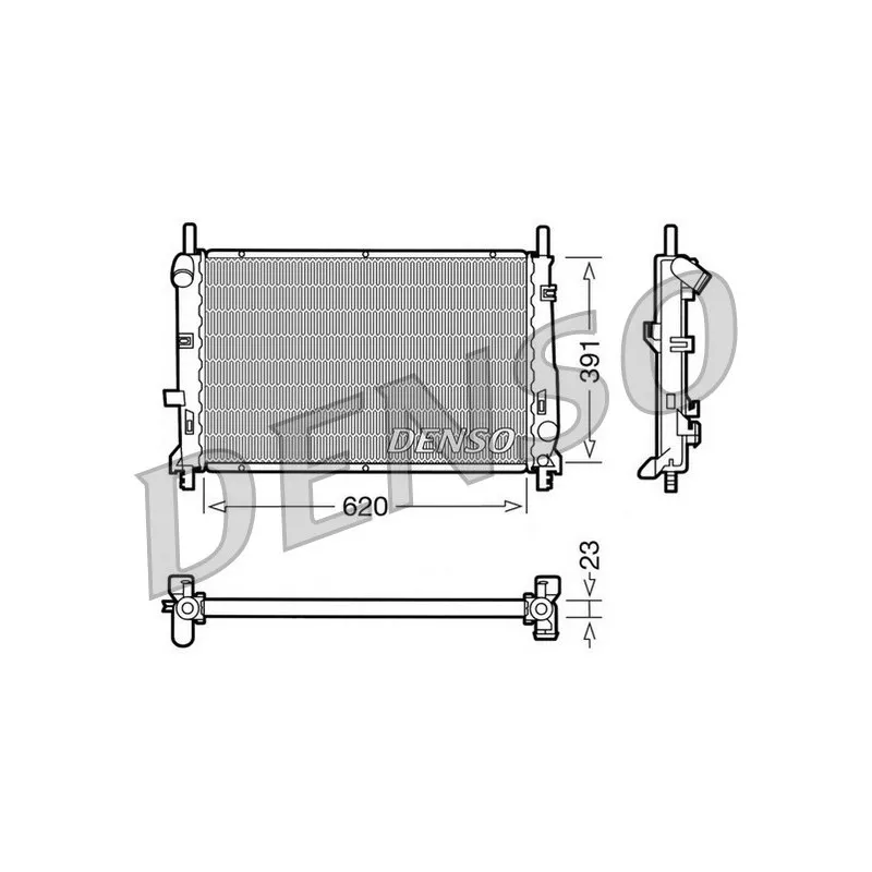 Radiateur, refroidissement du moteur DENSO DRM10070
