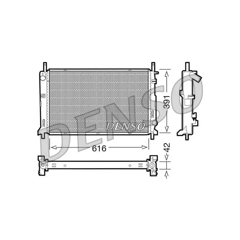 Radiateur, refroidissement du moteur DENSO DRM10071