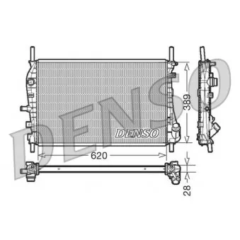Radiateur, refroidissement du moteur DENSO DRM10073