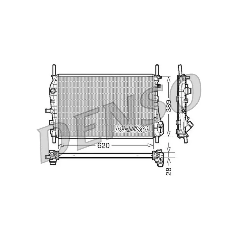 Radiateur, refroidissement du moteur DENSO DRM10073