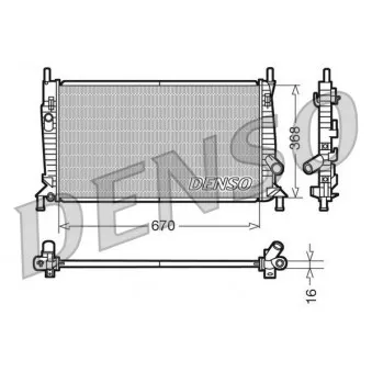 Radiateur, refroidissement du moteur DENSO DRM10075