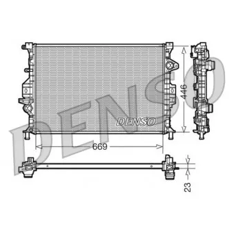 Radiateur, refroidissement du moteur DENSO DRM10077