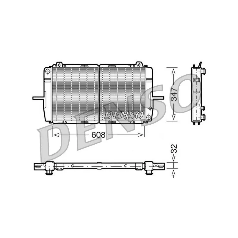 Radiateur, refroidissement du moteur DENSO DRM10080