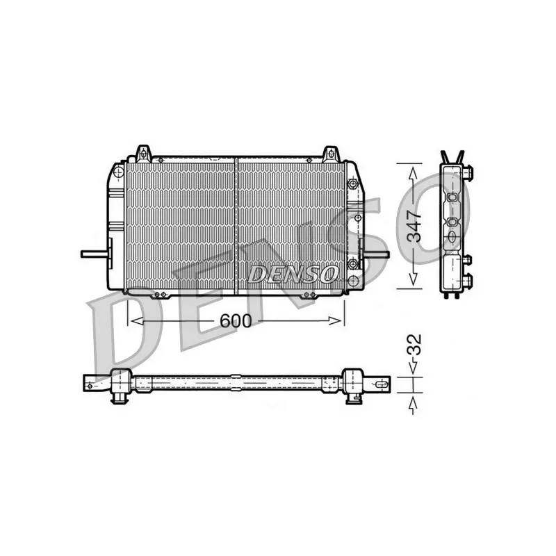 Radiateur, refroidissement du moteur DENSO DRM10084