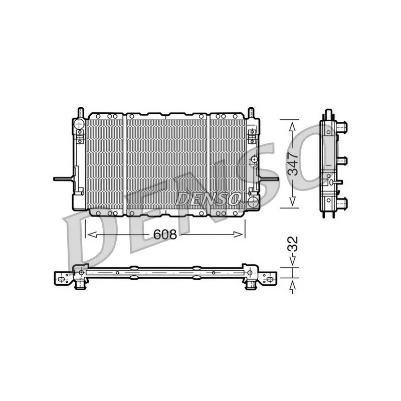 Radiateur, refroidissement du moteur DENSO DRM10085