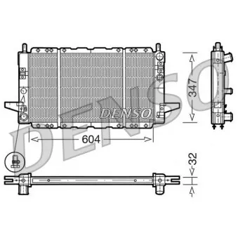 Radiateur, refroidissement du moteur DENSO DRM10086