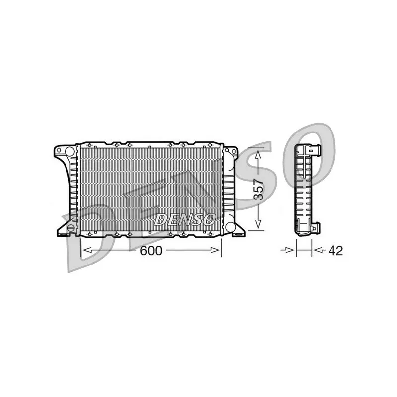 Radiateur, refroidissement du moteur DENSO DRM10090