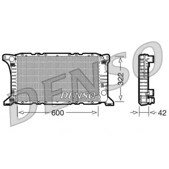 Radiateur, refroidissement du moteur DENSO DRM10091