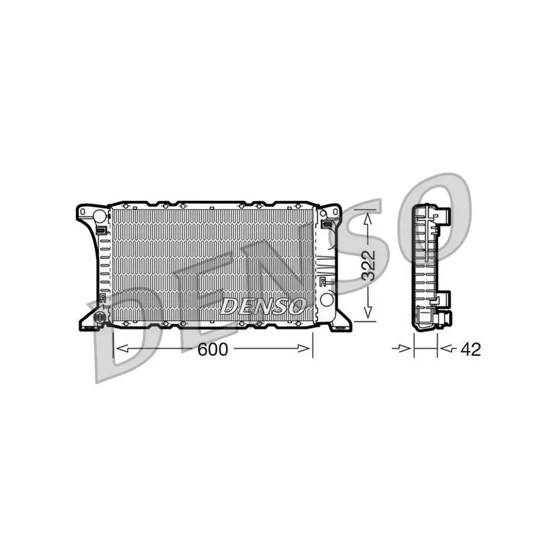 Radiateur, refroidissement du moteur DENSO DRM10091