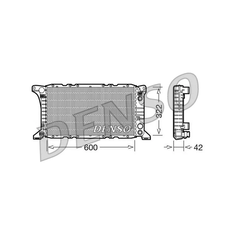 Radiateur, refroidissement du moteur DENSO DRM10092