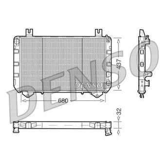 Radiateur, refroidissement du moteur DENSO