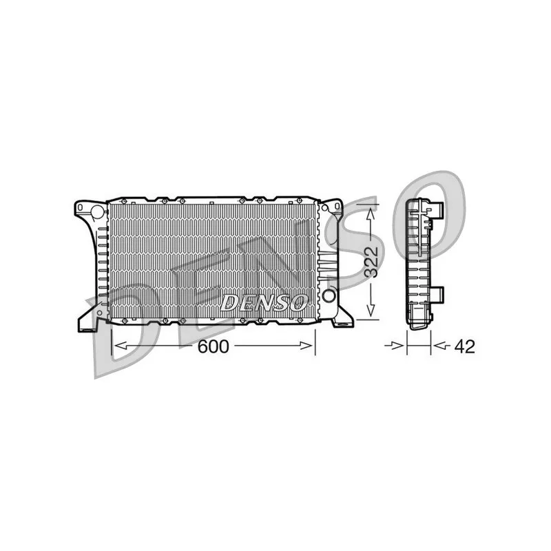 Radiateur, refroidissement du moteur DENSO DRM10097