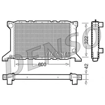 Radiateur, refroidissement du moteur DENSO DRM10098