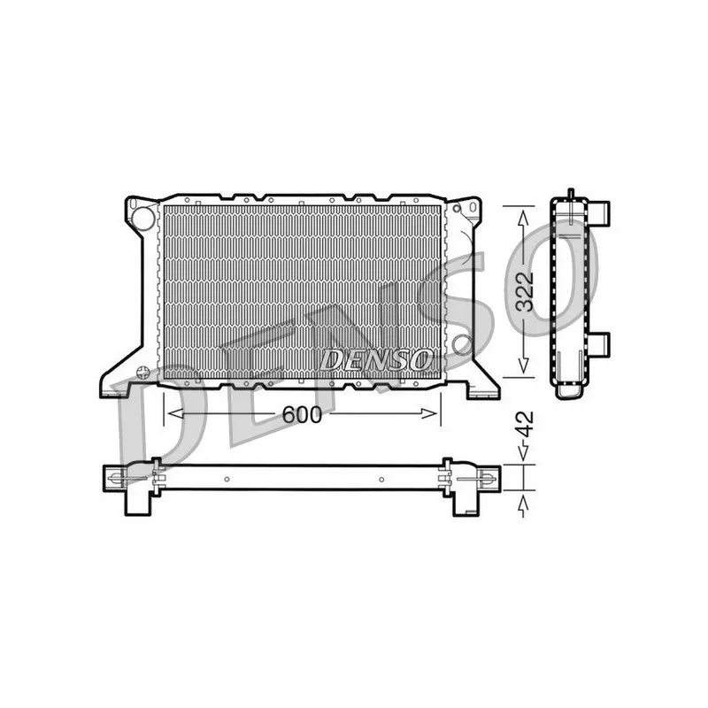 Radiateur, refroidissement du moteur DENSO DRM10098