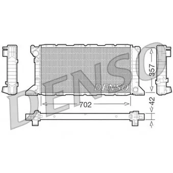 Radiateur, refroidissement du moteur DENSO DRM10099