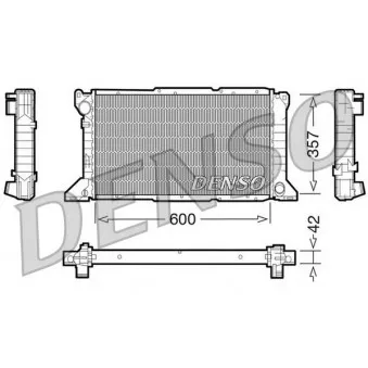 Radiateur, refroidissement du moteur DENSO DRM10100