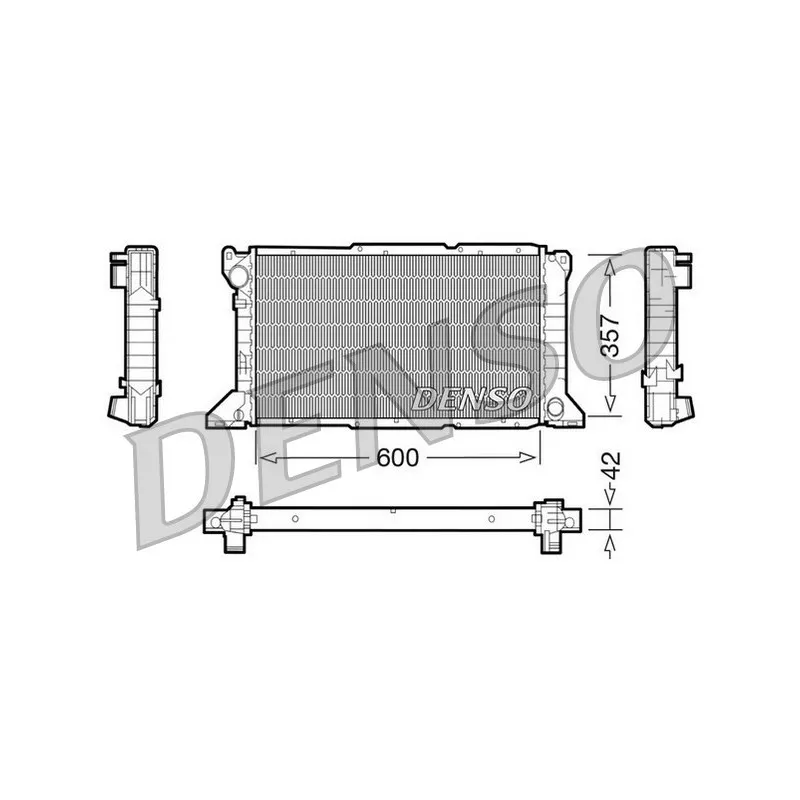 Radiateur, refroidissement du moteur DENSO DRM10100