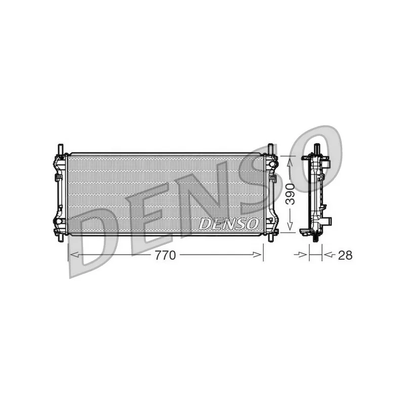 Radiateur, refroidissement du moteur DENSO DRM10103