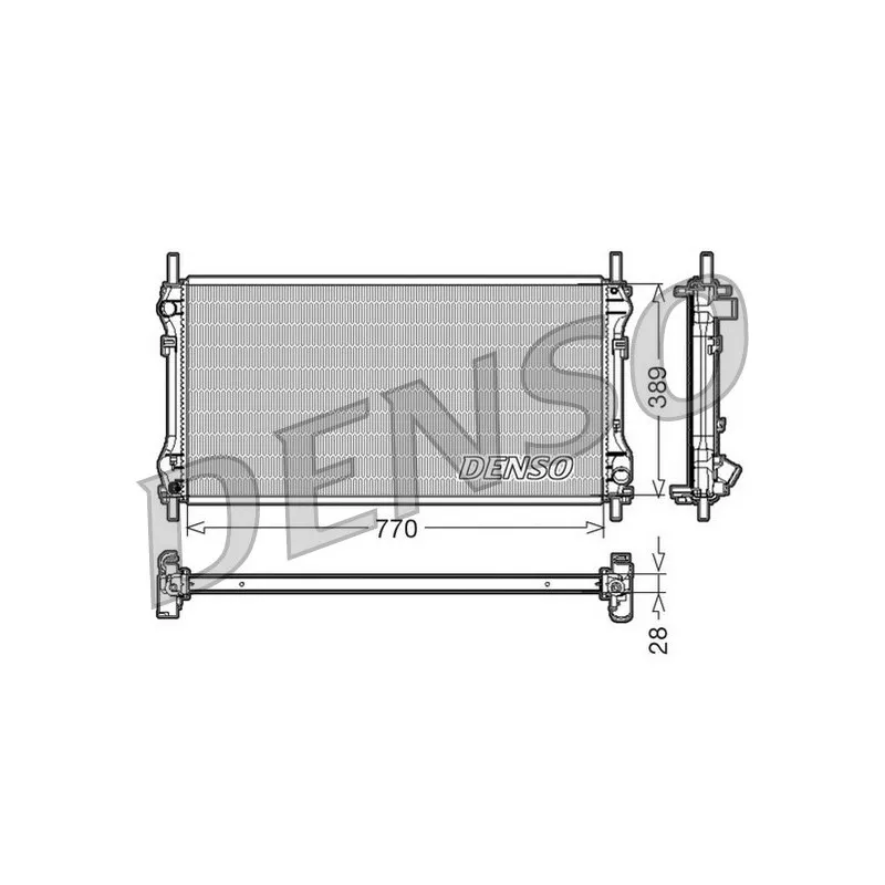 Radiateur, refroidissement du moteur DENSO DRM10104