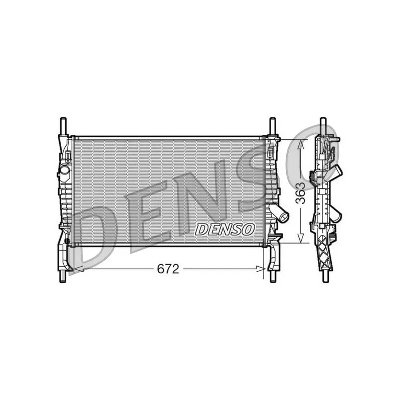 Radiateur, refroidissement du moteur DENSO DRM10105