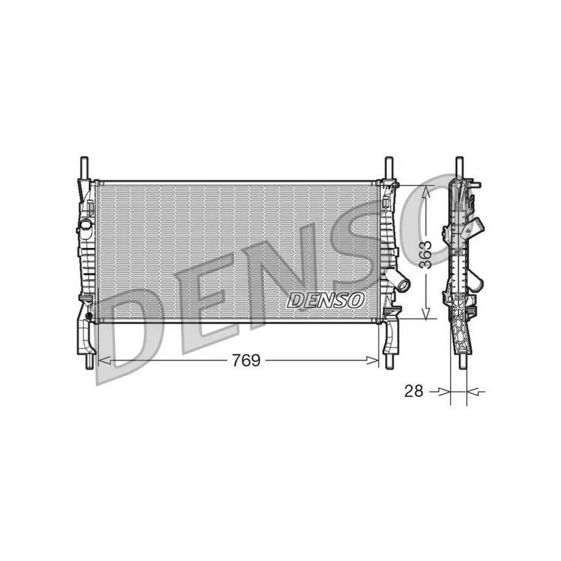 Radiateur, refroidissement du moteur DENSO DRM10106