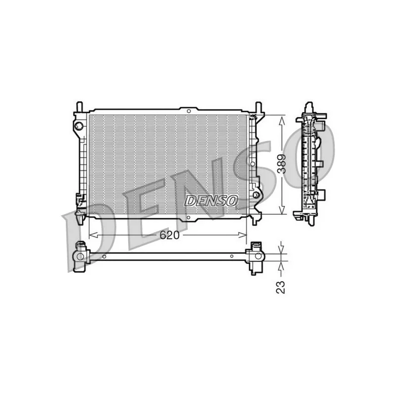 Radiateur, refroidissement du moteur DENSO DRM10107
