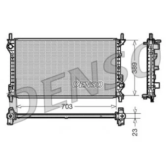 Radiateur, refroidissement du moteur DENSO DRM10108