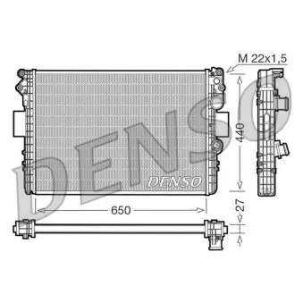 Radiateur, refroidissement du moteur DENSO DRM12002