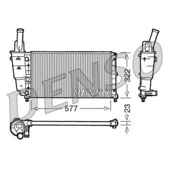 Radiateur, refroidissement du moteur DENSO DRM13004