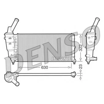 Radiateur, refroidissement du moteur DENSO DRM13005