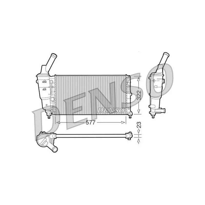 Radiateur, refroidissement du moteur DENSO DRM13006
