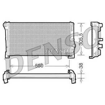 Radiateur, refroidissement du moteur DENSO DRM13010