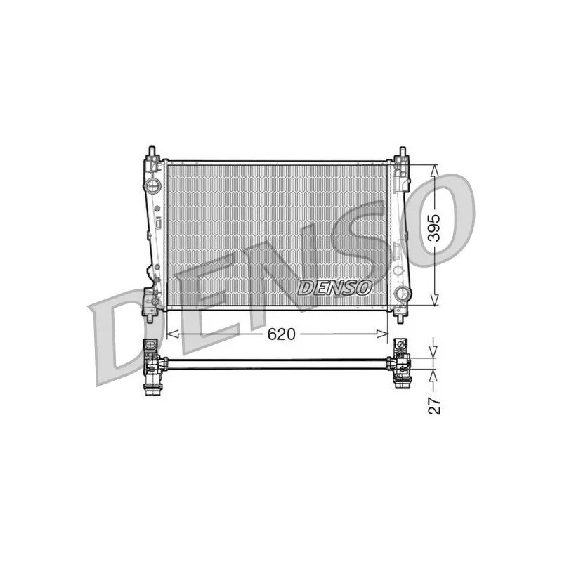 Radiateur, refroidissement du moteur DENSO DRM13015