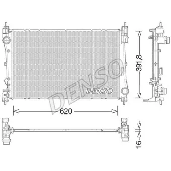 Radiateur, refroidissement du moteur DENSO