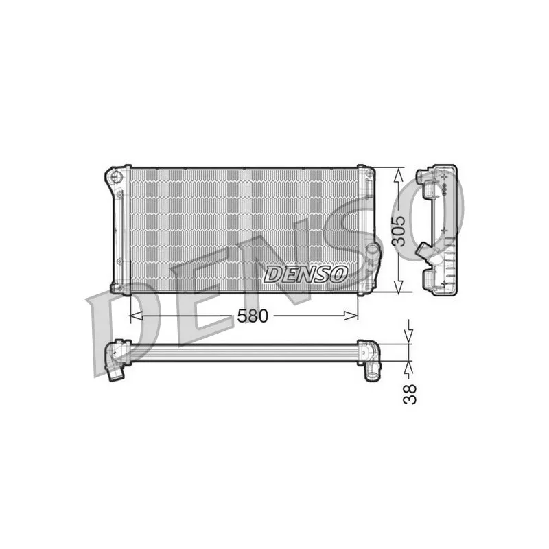 Radiateur, refroidissement du moteur DENSO DRM13020